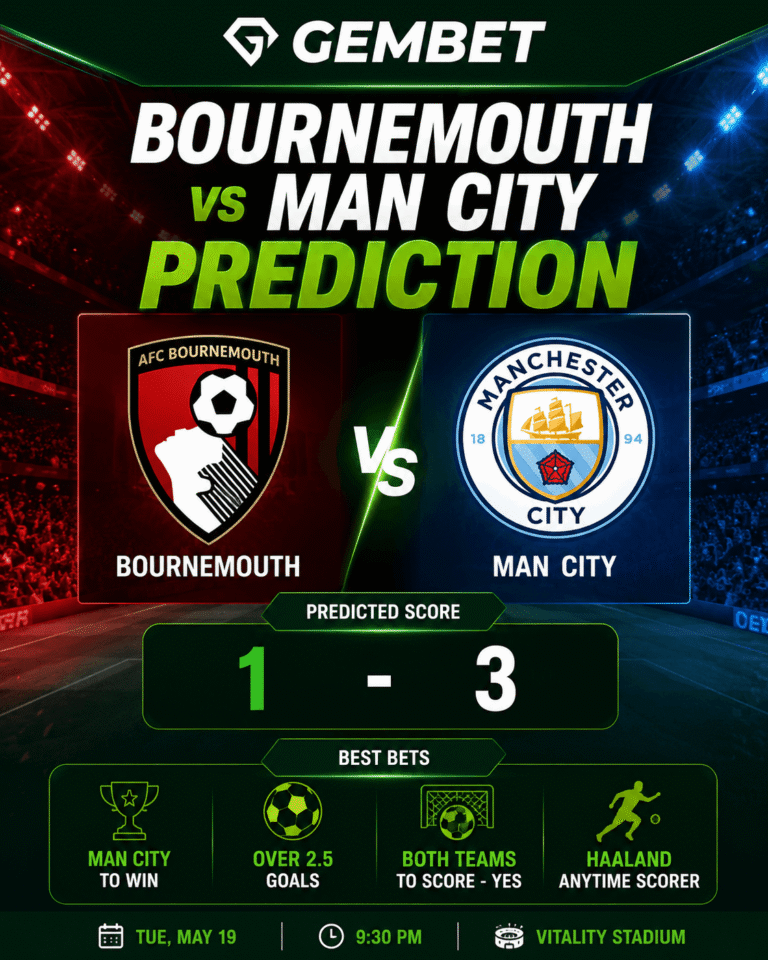 Bournemouth vs Manchester City - 19052026