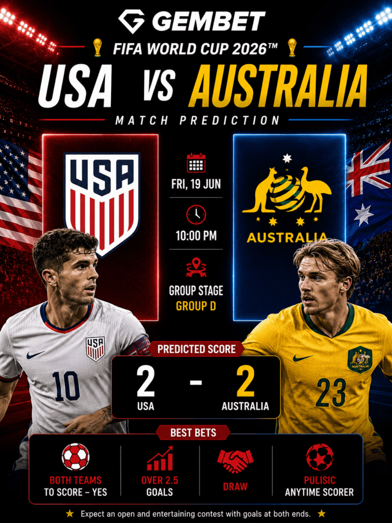 USA vs Australia prediction - FIFA World Cup