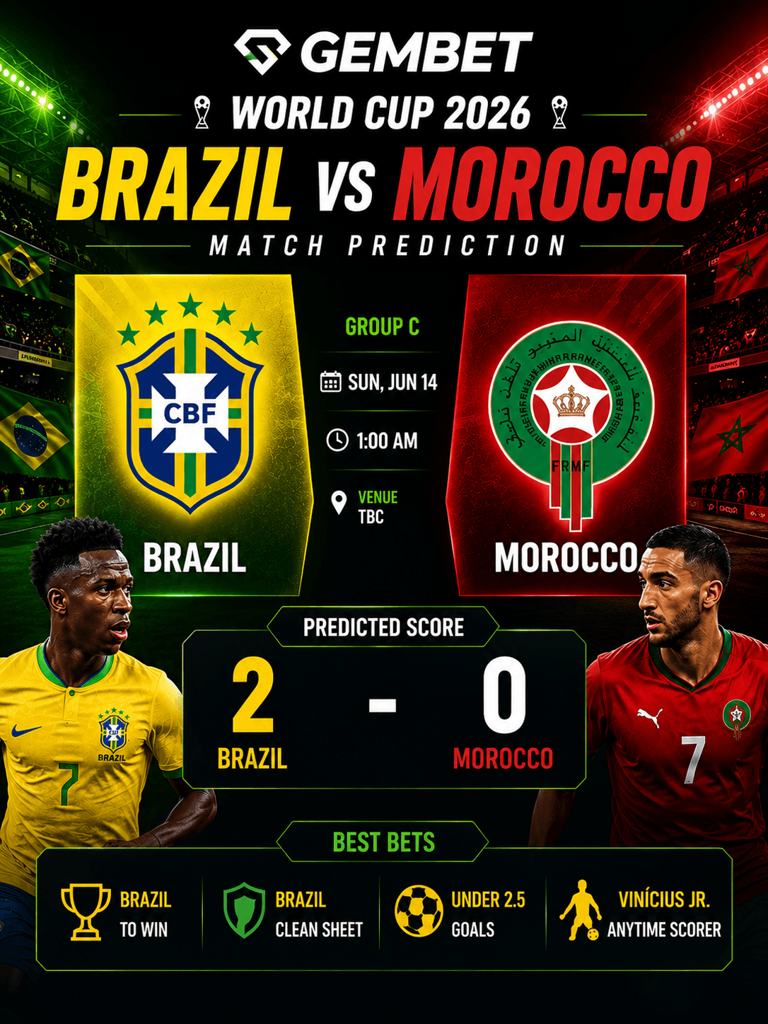 brazil vs morocco world cup