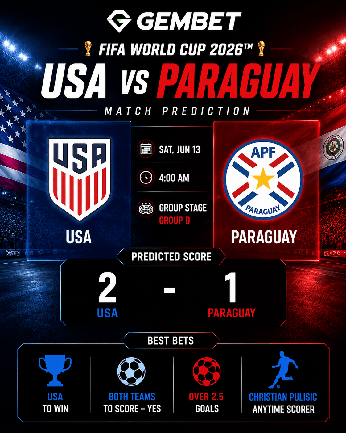 usa vs paraguay world cup